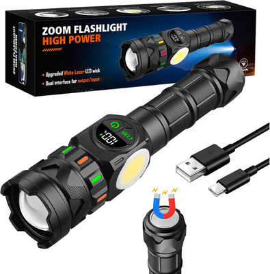 Rechargeable Flashlights High Lumens 5000 Long Distance, Super Bright LED Flash