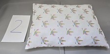 Small Decorative Pillow , Cute Unicorn Pattern on White Background