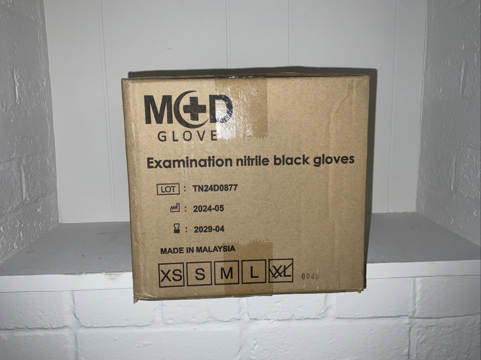 Latex-Free Black Nitrile Gloves 4mil Thickness Box of 1000 All Sizes Available