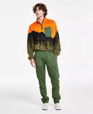 Sun Stone Hybrid Cargo Pants Men Forest Green Tapered Fit Stretch NWT