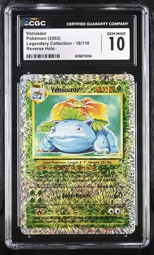 CGC 10 GEM MINT Venusaur Legendary (Collection) 18/110 Reverse Holo Pokemon Card