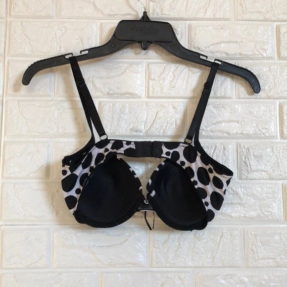 Rampage intimates black white polka dot padded bra 34C - Изображение 4 из 4