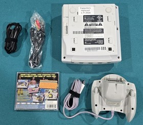 🕹Dreamcast Region Free  NEW battery & fuse🔥ALL NEW CAPACITORS! Crazy taxi! 🚕