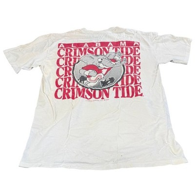 VTG 80s Alabama Crimson Tide Football T-Shirt Stedman Super Hi-Cru Single Stitch