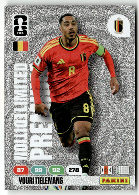 Panini FIFA World Cup Adrenalyn 2026 Youri Tielemans Premium Limited Edition