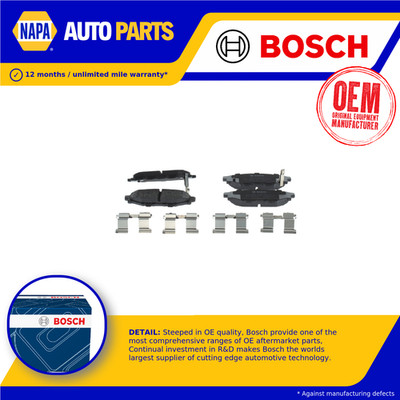 Brake Pads Set fits SUBARU OUTBACK Rear 2.5 3.0 2.0D 03 to 15 EJ25 Genuine Bosch