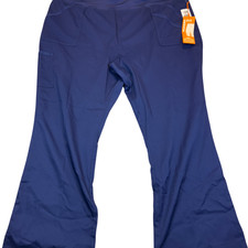 Landau Women s 3XL Plus ProFlex Modern Fit Blue Scrub Pants NEW With Tags