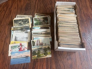 Gran Lote de Postales Antiguas de Lino Pre Lino Tal vez 1000