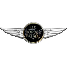 Full size Border Patrol Agent Pilot Aviation Operations Crew Wings pin drone hel