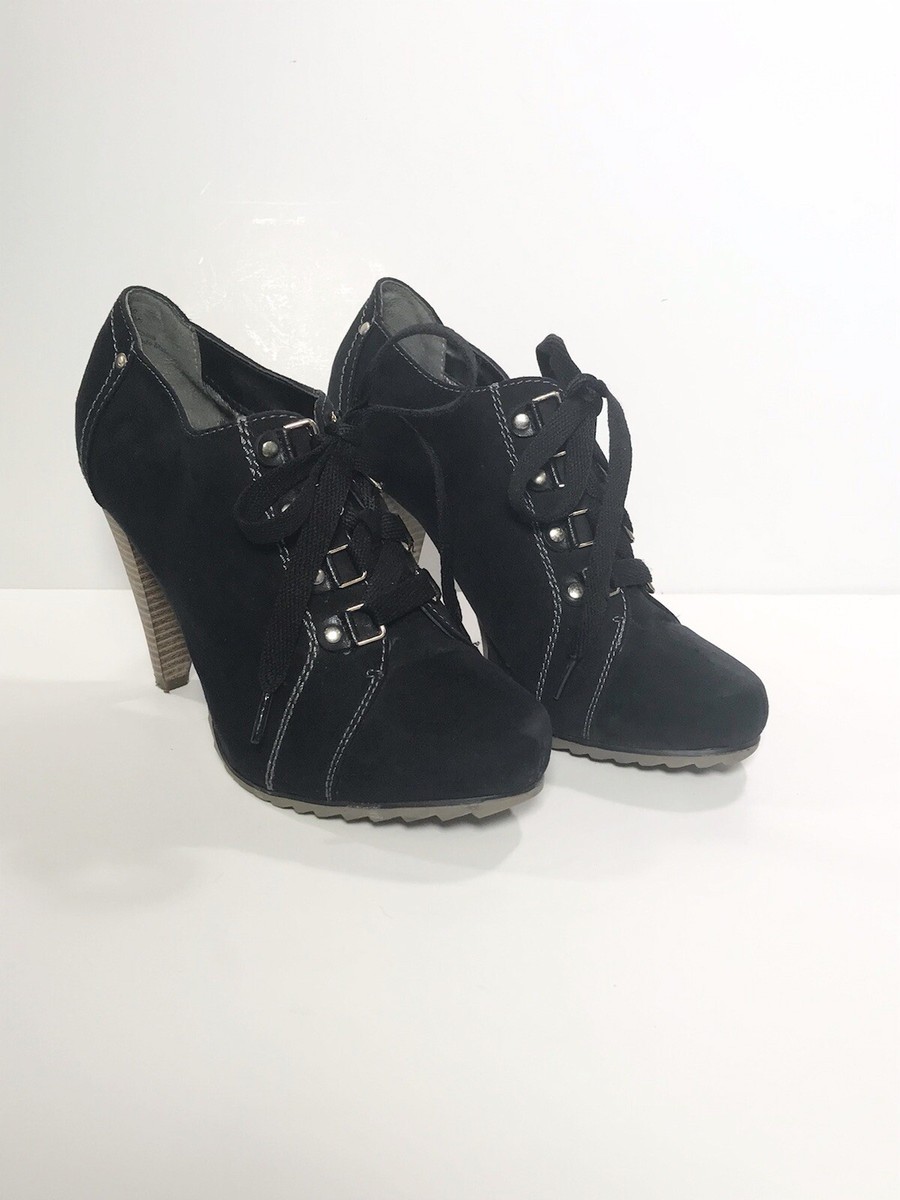 Limelight Black Ankle Boots Booties Heels - Women's 7 | eBay