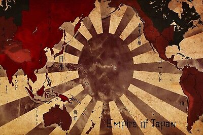 Empire of Japan WW2 Flag Patch XXL Japanese Large Rising Sun 9x6