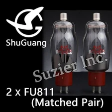 2pcs ShuGuang  FU811 811A Medical Wave Audion Vacuum Tube Amplifier Matched Pair