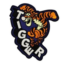 Tigger Bounce With Name Embroidered 3.25" Tall Iron on Patch