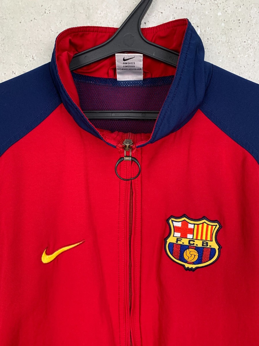 Nike FC Barcelona ジャケット Sサイズ BARCELONA 1998 1999 TRAINING FOOTBALL TRACK JACKET NIKE JERSEY