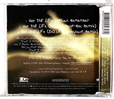 Korn - Got The Life (CD 1998) | eBay