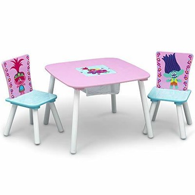 sesame street wood kids storage table and chairs set by delta children
