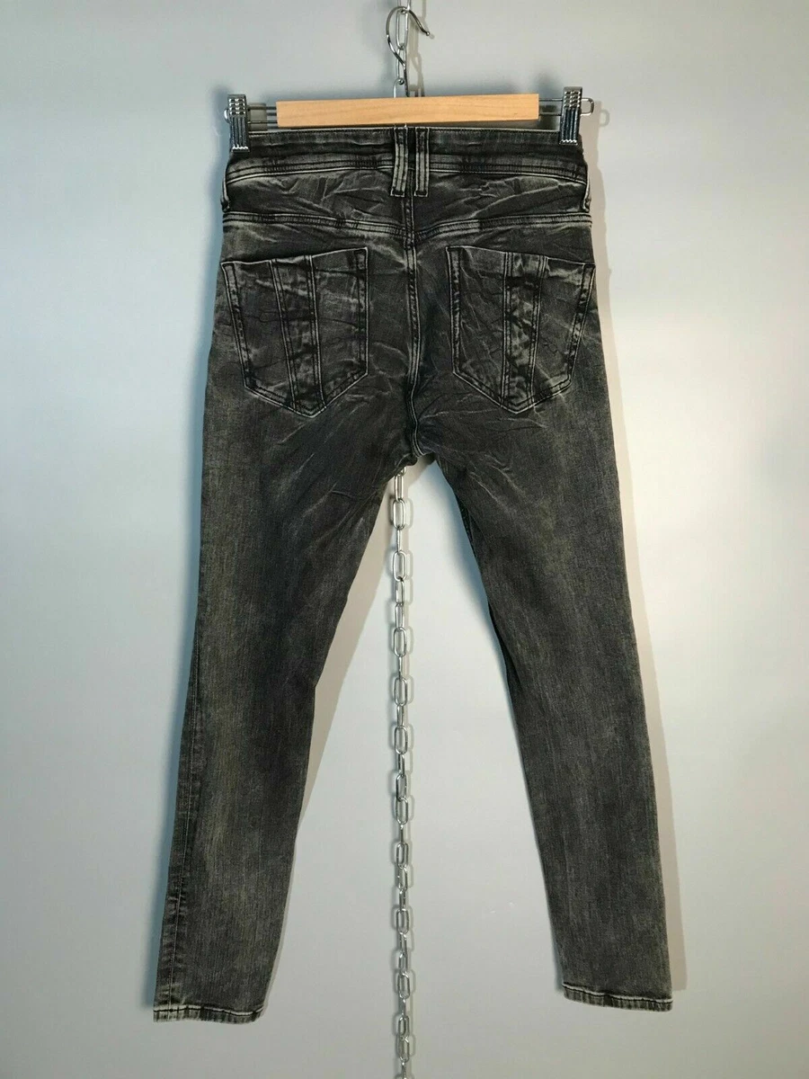 Burberry Brit Womens Skinny Slim Fit Washed Grey Jeans Pants Size