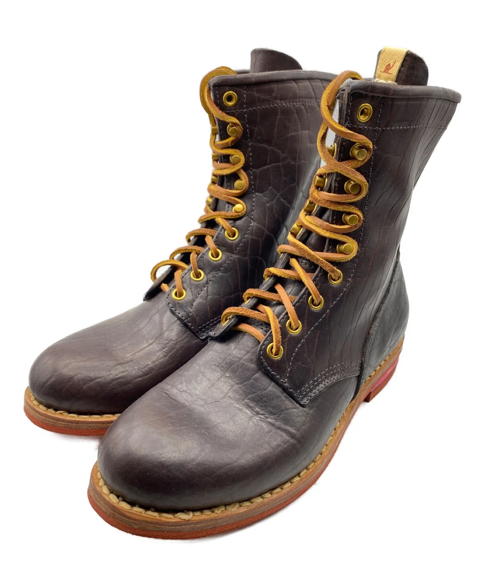 VISVIM Boots BRIGADIER BOOTS HI-FOLK Brown SIZE US 09