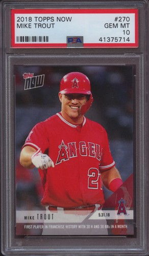 2018 Topps Now 270 Mike Trout
