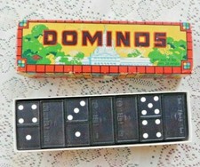VINTAGE 1950's COMPLETE SET WHITEHOUSE DOMINOES HALSAM 630 GREAT GRAPHICS