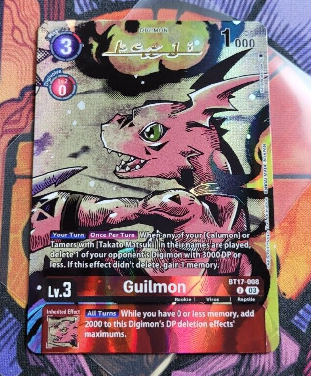 ✨Guilmon Signed BT17-008 U BT18-20 Digimon TCG Card English ✨Guilmon Signed BT17-008 U BT18-20 Digimon TCG Card English