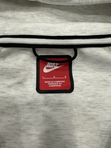 Nike Tech Fleece Full Zip Hoodie Men's Size Large Gray Windrunner FB7921-051 NEW - Picture 4 of 5