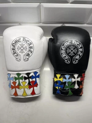 New Arrival Custom made Chrome Heart Leather Boxing Gloves No Winning