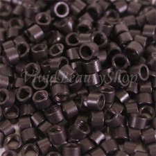 Dark Brown Screw Thread Micro Ring Beads Lock for I Stick Human Hair Extensions