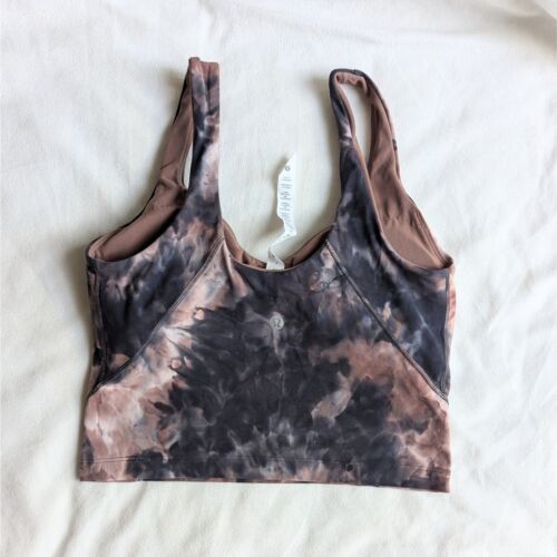 Lululemon Align Tank Top Diamond Dye Seashell Smoky Topaz Graphite Grey Size 6 - Picture 3 of 10