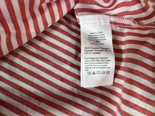 CREWCUTS J.Crew Nightgown Girls XL Red Stripe 12-14 Valentine Christmas Holiday - Picture 5 of 5