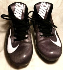 Nike Men's Alpha Strike 2 TD Football Cleats Gray/Black 725229-010 - Size 10