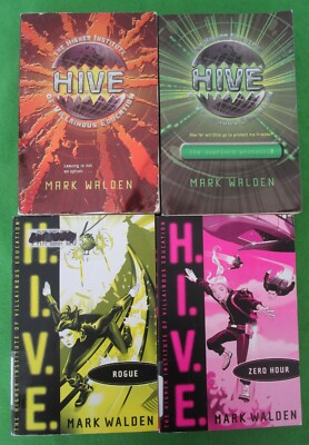 LOT 4 PB H.I.V.E. SERIES- MARK WALDEN:1, 2 OVERLORD PROTOCOL;5 ROGUE;6 ZERO HOUR