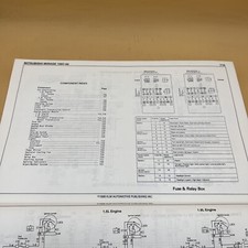 1987-88 KLM Auto Imported Cars Wiring Diagrams Vol. 1 Sheets Mitsubishi Mirage 