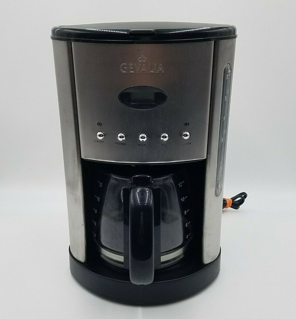 Gevalia Cm500 White Stainless Programmable 12 Cup Coffee Pot Maker For Sale Online Ebay