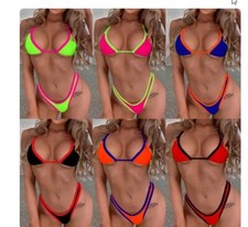 MODA MARE ESTATE SET BIKINI DONNA RAGAZZA SEXI COSTUME DA BAGNO BRASILIANO