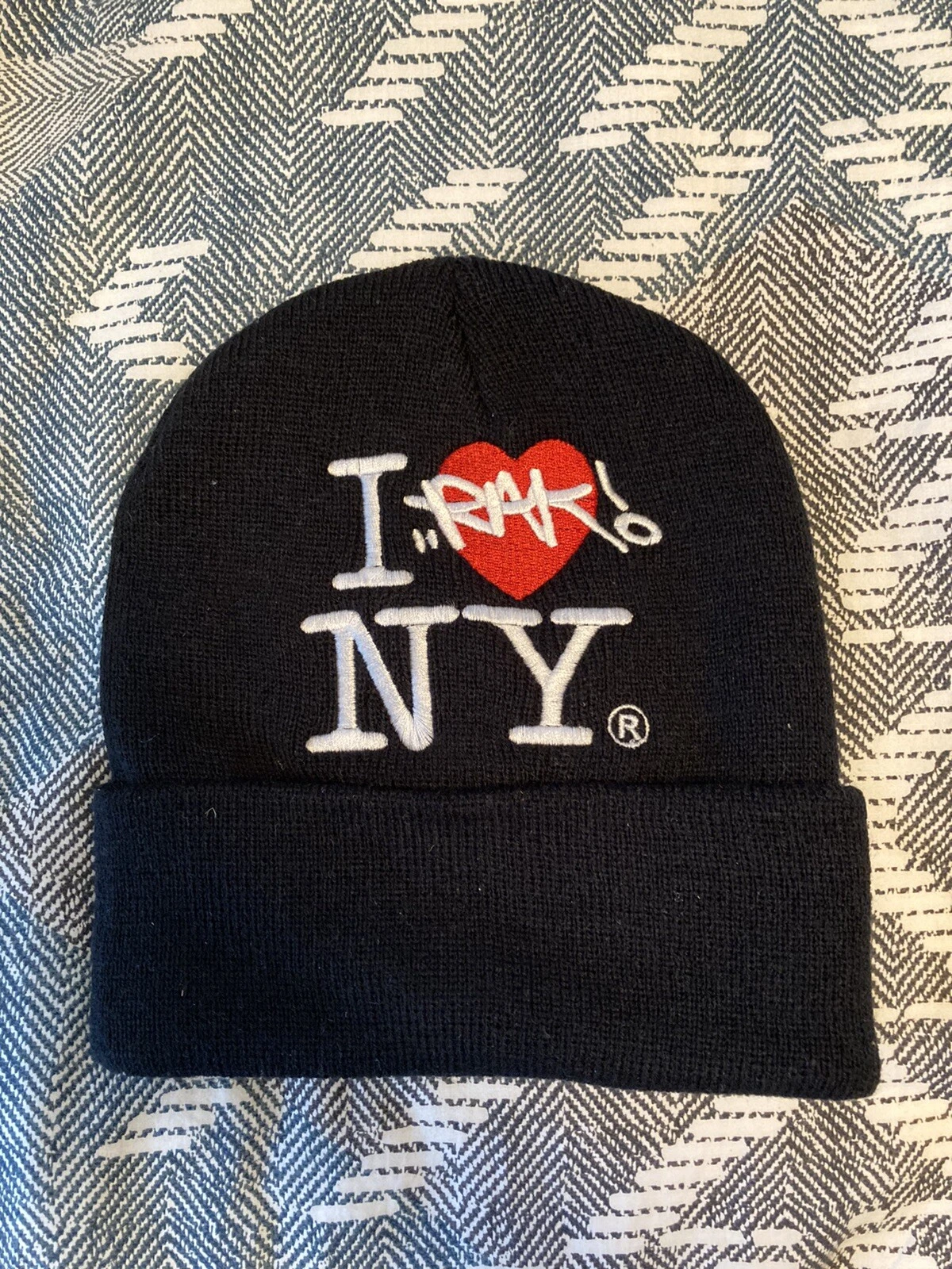IRAK NY I ❤ IRAK NY BEANIE BLACK ONE SIZE