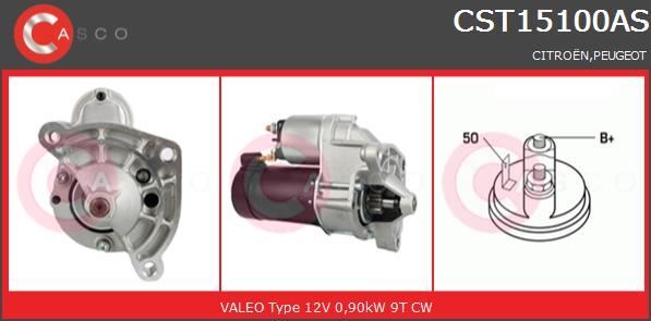 Démarreur Citroën C4 et Peugeot 207 1.4 1.6 16V - Pièce Auto OE 12V