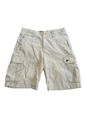 Vintage Nike Cargo Shorts Mens Y2K Size Medium Pockets Khaki casual