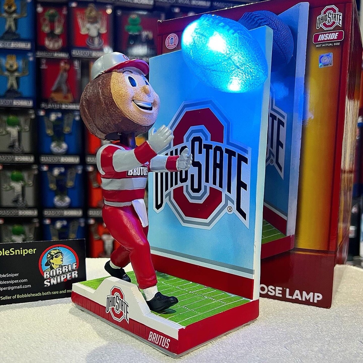 【BOBBLE HEAD】BUCKEYES BRUTUS BRUTUS the BUCKEYE Ohio State Buckeyes Mascot BIGhead