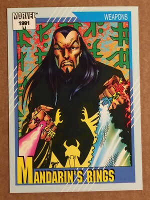 1991 Marvel Comics Impel Trading Card #137 Mandarin's Rings. Vintage.