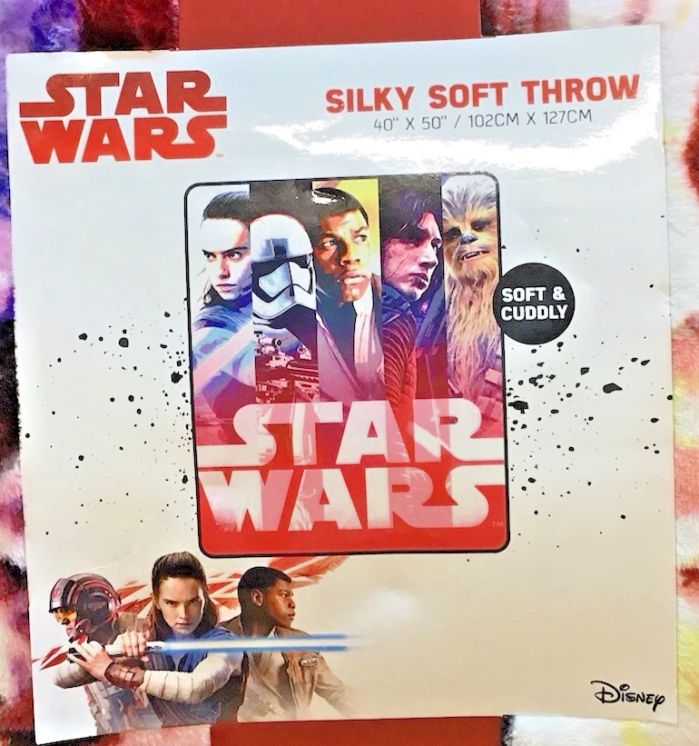 Manta suave sedosa Star Wars (40x50) Chewbacca Rey Finn Stormtrooper S22 Foto 2 de 4