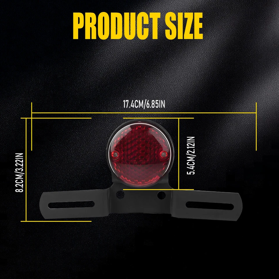 Универсальный мотоциклетный светодиодный задний фонарь стоп-сигнал стоп-сигнал ходовая лампа - Изображение 2 из 4