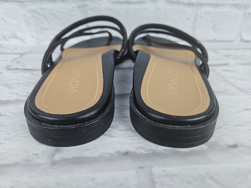 Vionic sandalo donna prisma strass cinturino nero slide taglia 8 M - Foto 6 di 11