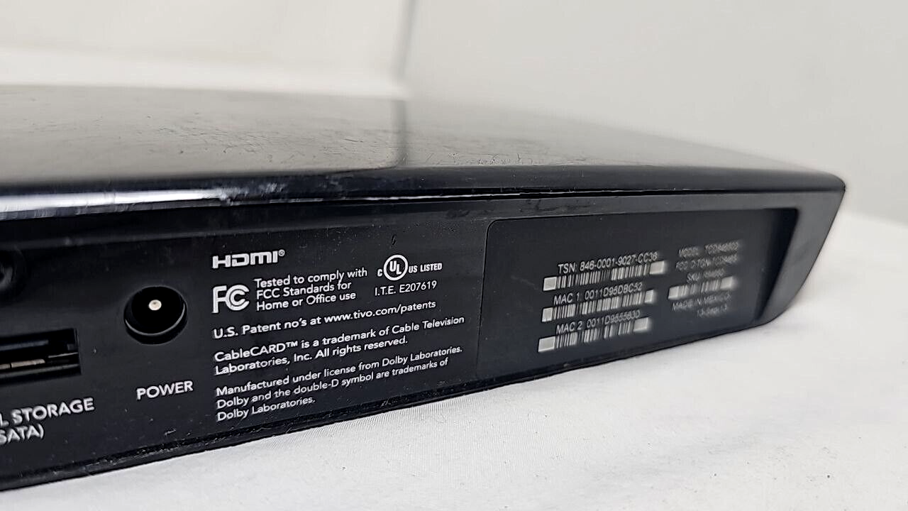 TiVo Roamio WiFi HD DVR Digital Video Recorder Streaming Media Player