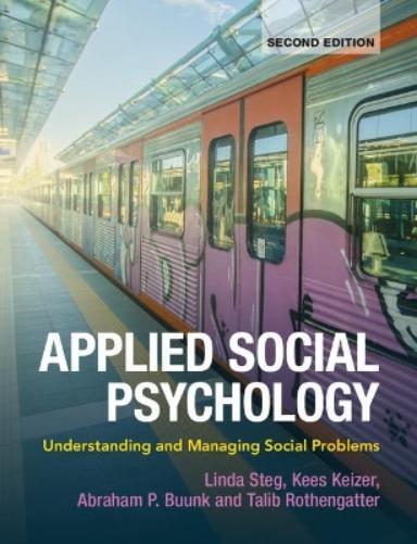 Linda Steg Applied Social Psychology (Tascabile)