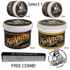 Suavecito Original or Firme (Strong) Hold Pomade 4 oz. or 32 oz. 