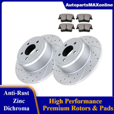 Rear Drill Brakes Rotros Brake Pads for V6 RWD Dodge charger Magnum Brakes Kits