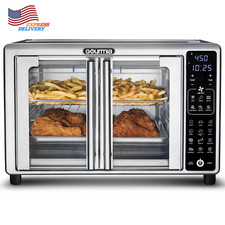 Gourmia 1700W 6-Slice Digital Toaster Oven Air Fryer 19 One-Touch Presets 24L