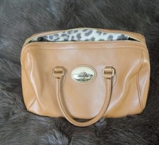 Roberto Cavalli Black Pebbled Satchel Gold Ha...