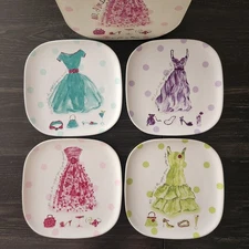 Rosanna Dessert Plates 8" All I Need 4 Different Dresses Set Of 4 With Box